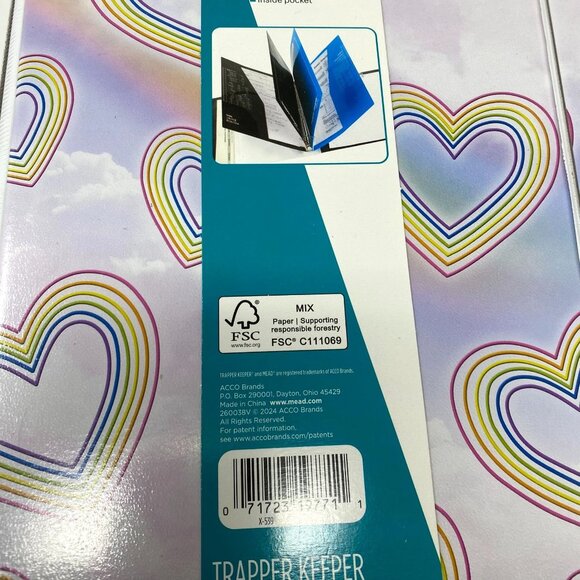 Mead The Original Trapper Keeper 1" Ring Binder Happy Back To School Binder - Picture 7 of 11